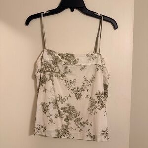 Antonio Melani White and Olive Tank